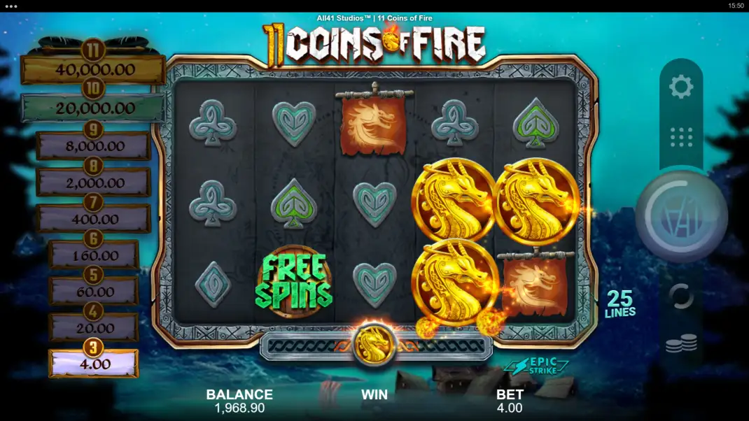 11 Coins of Fire Slot Demo