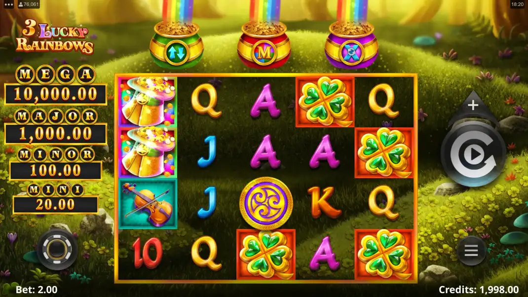 3 Lucky Rainbows Slot Demo