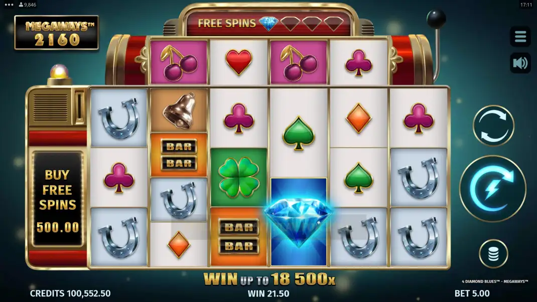 4 Diamond Blues Megaways Slot Demo