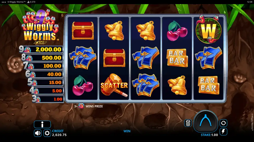 9 Wiggly Worms Slot Demo
