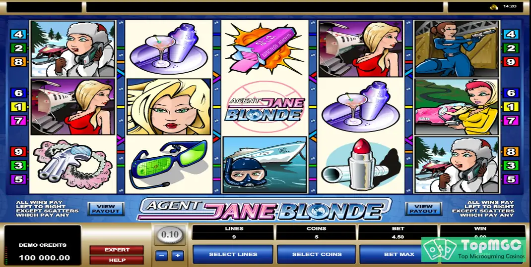 Agent Jane Blonde Slot Demo