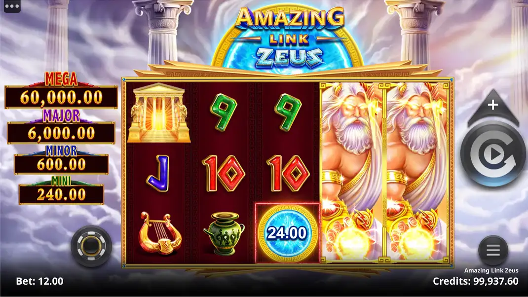 Amazing Link: Zeus Slot Demo