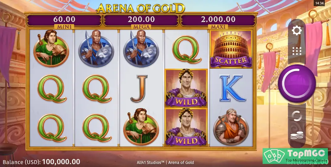 Arena of Gold Slot Demo