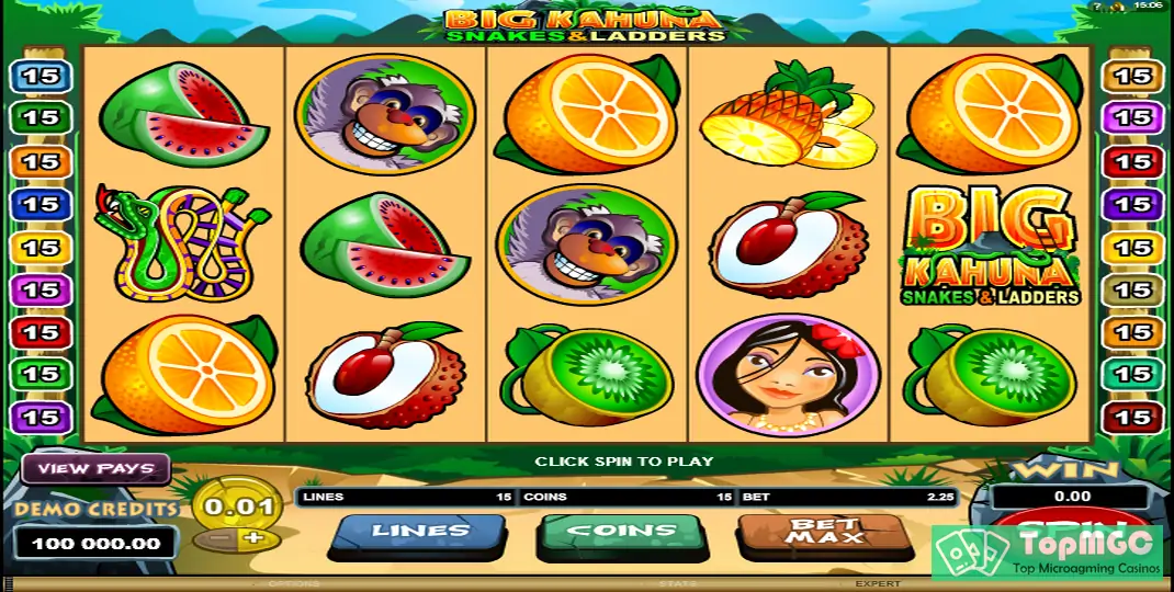 Big Kahuna: Snakes and Ladders Slot Demo