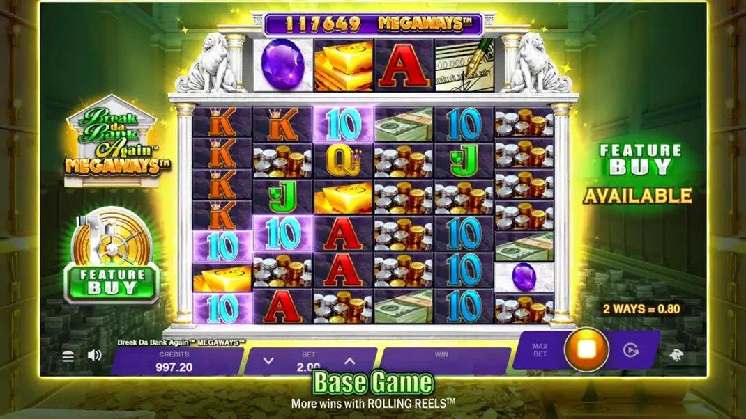 Break Da Bank Again Megaways  Slot Demo