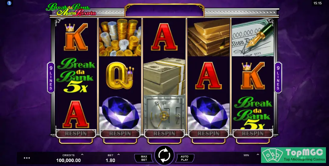 Break da Bank Again Respin Slot Demo