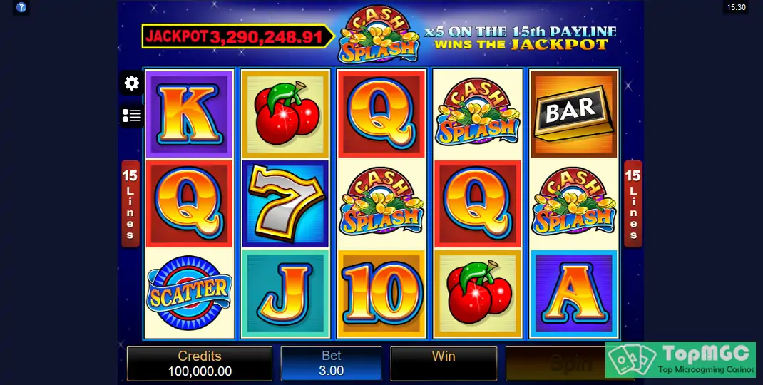 CashSplash 5 Reel Slot Demo
