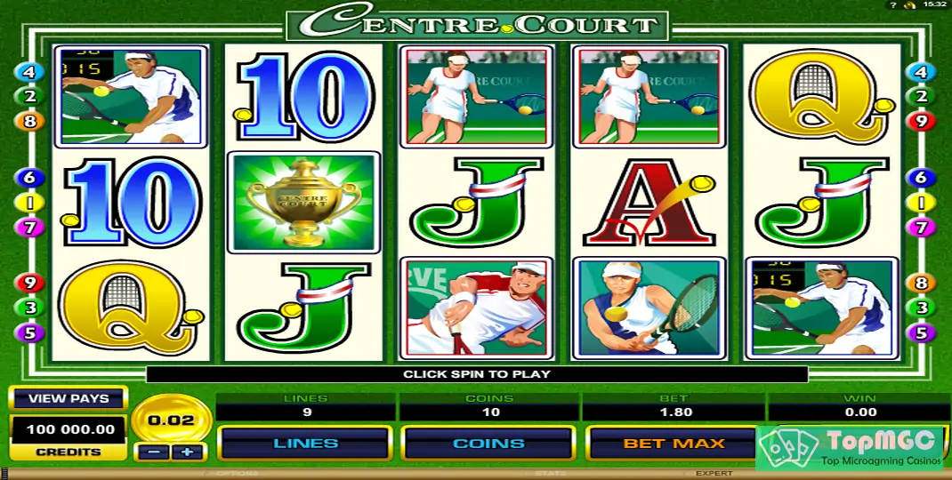 Centre Court Slot Demo