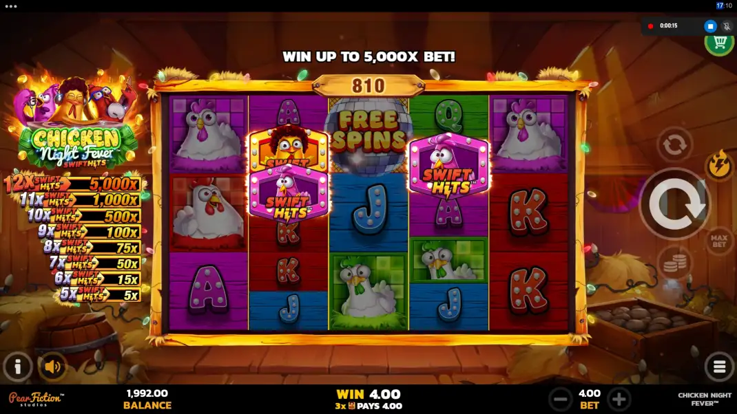 Chicken Night Fever Slot Demo