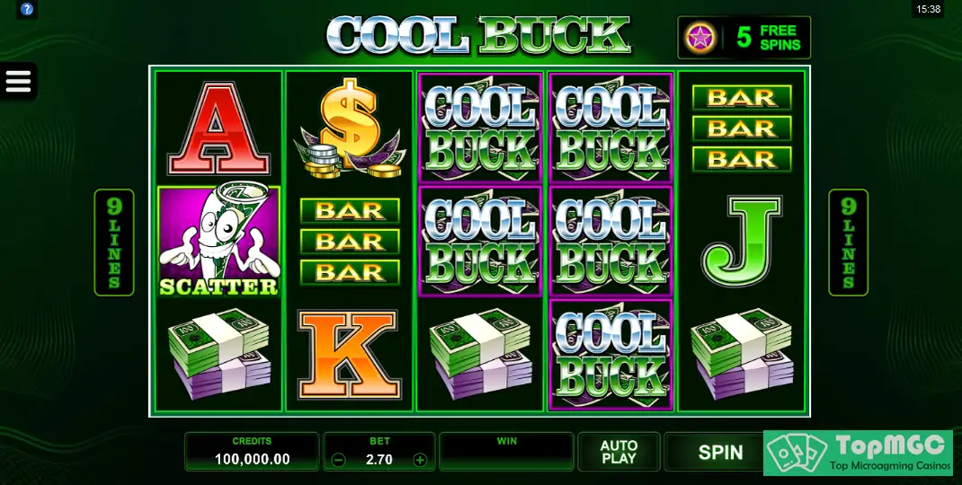 Cool Buck 5 Reels Slot Demo