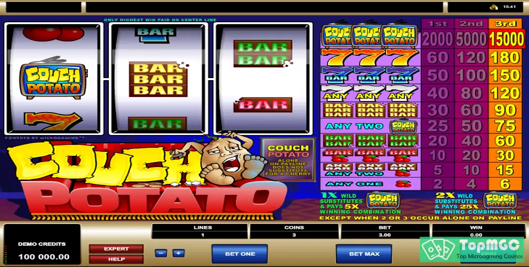 Couch Potato Slot Demo
