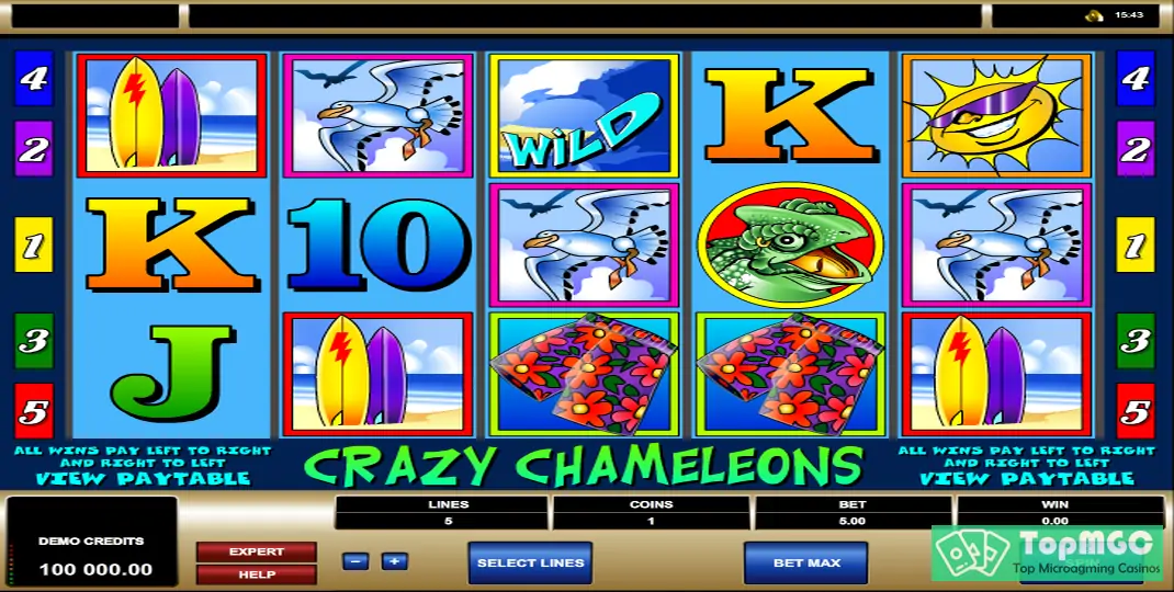 Crazy Chameleons Slot Demo