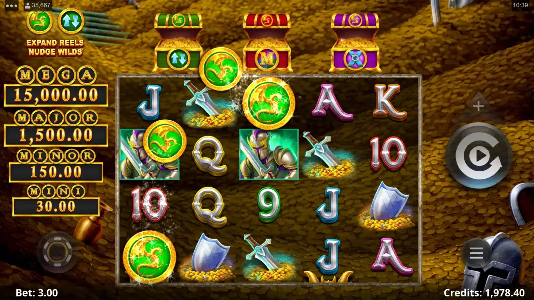Dragons Cache Slot Demo