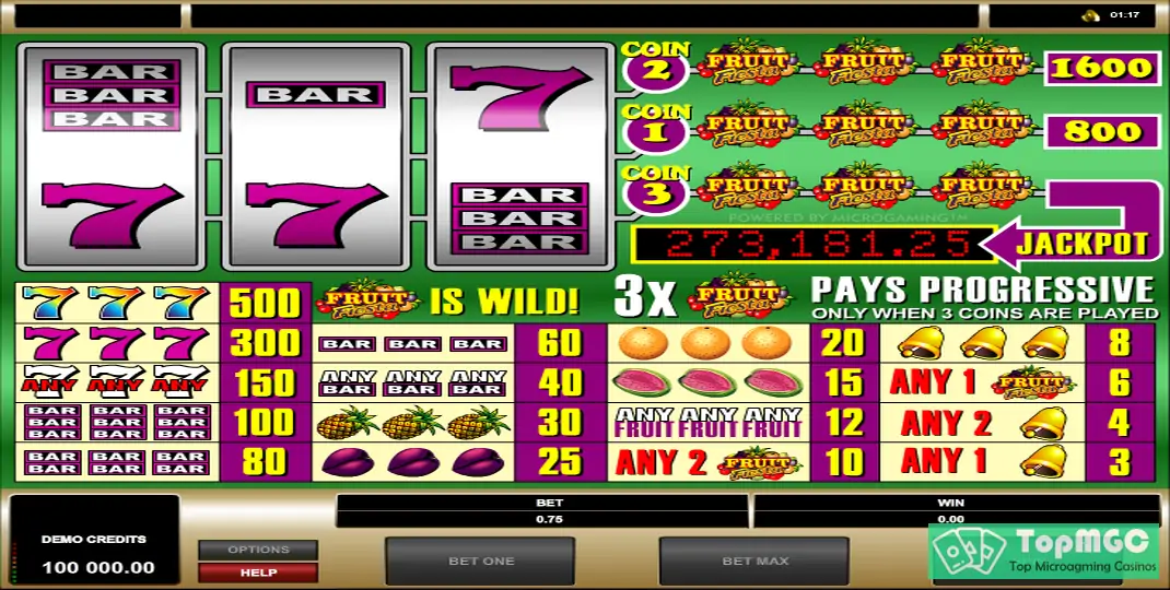 Fruit Fiesta 3-Reel Slot Demo