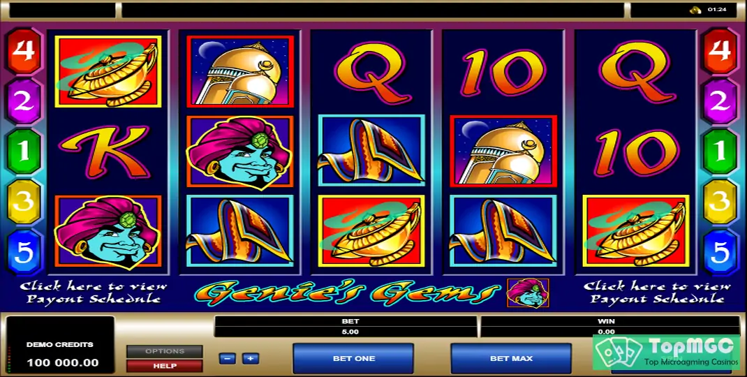 Genies Gems Slot Demo