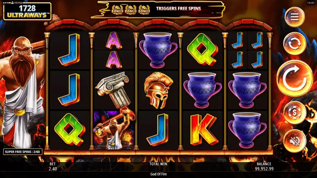 God of Fire  Slot Demo