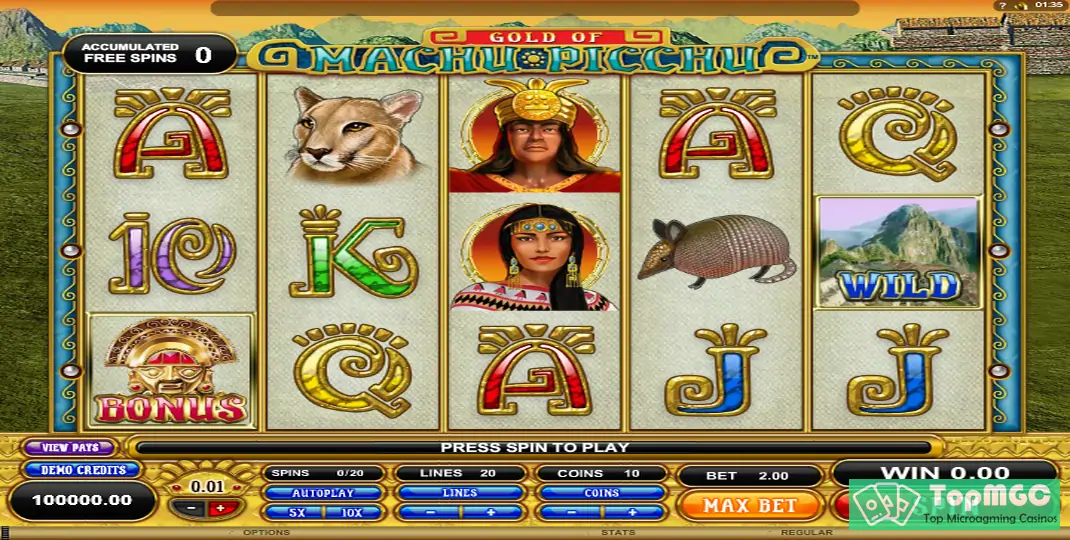 Gold Of Machu Picchu Slot Demo