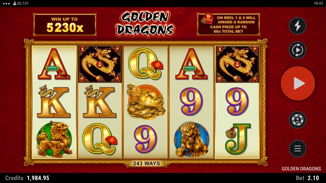Golden Dragons Slot Demo