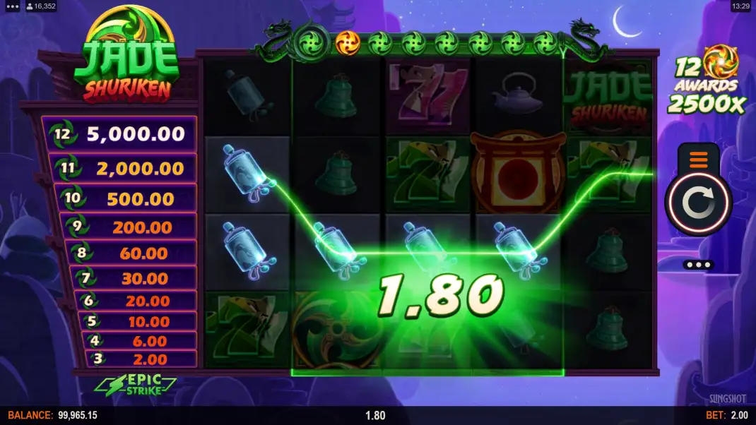 Jade Shuriken Slot Demo