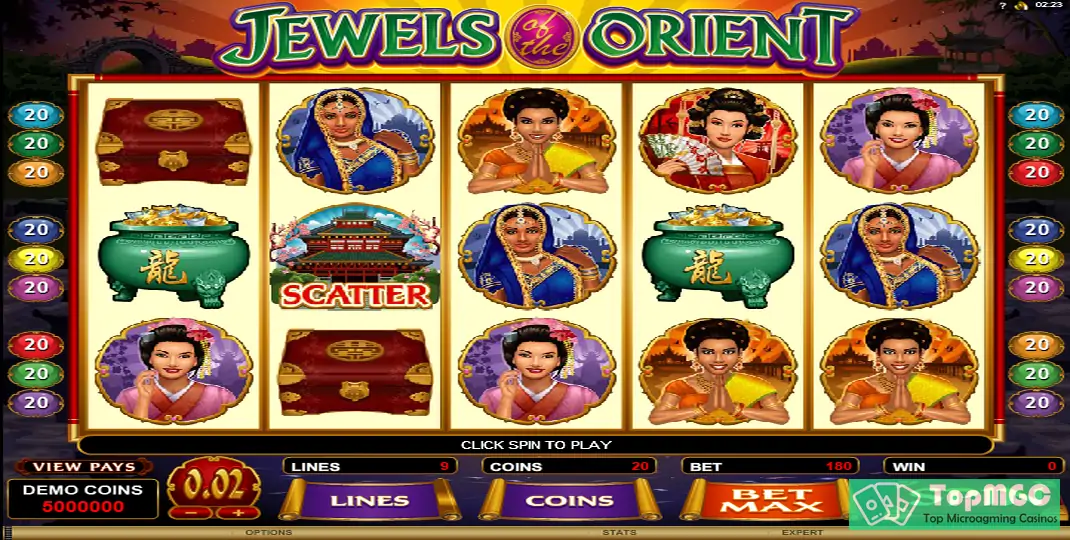 Jewels of the Orient Slot Demo