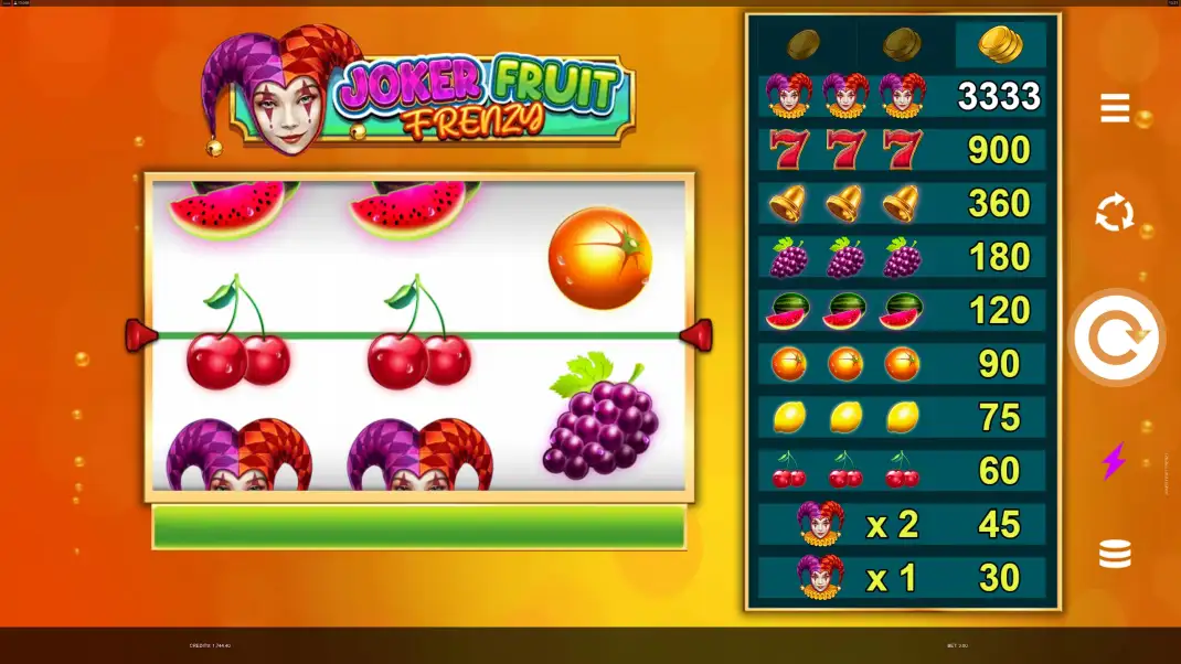 Joker Fruit Frenzy Slot Demo