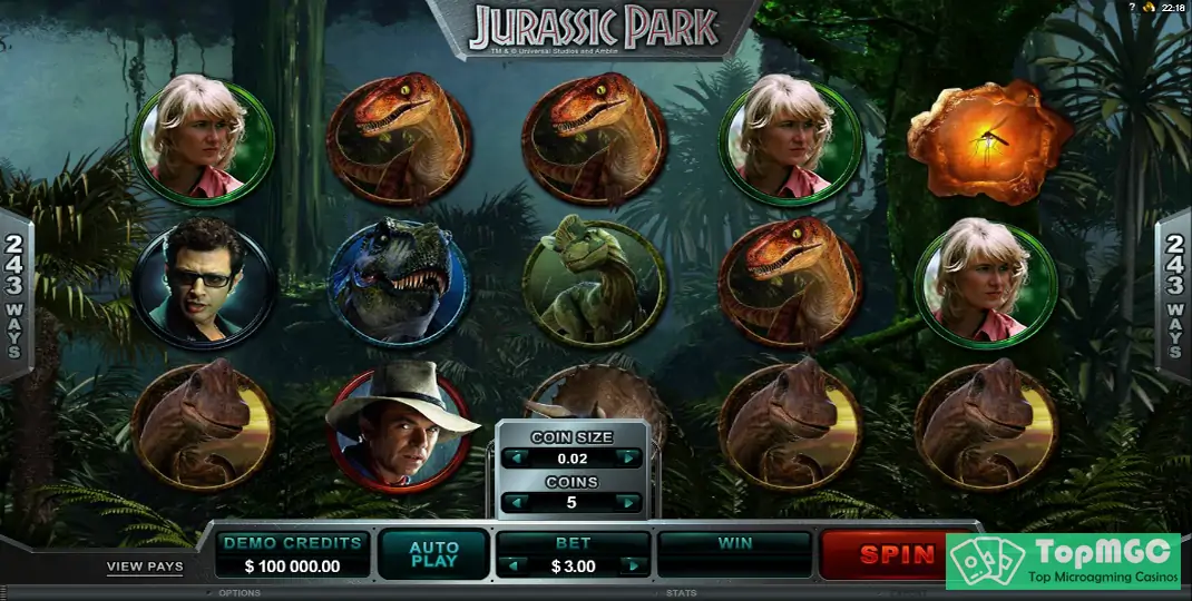 Jurassic Park Slot Demo