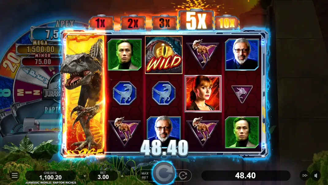 Jurassic World: Raptor Riches Slot Demo