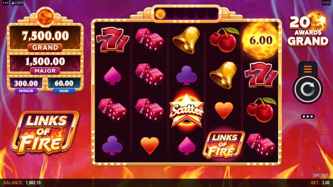 Links of Fire Slot Demo