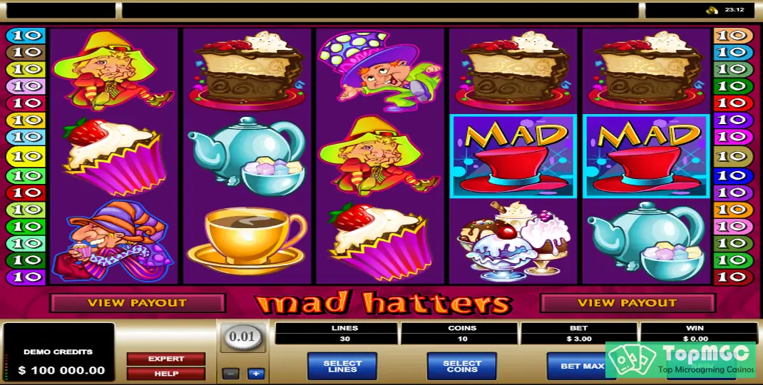 Mad Hatters Slot Demo