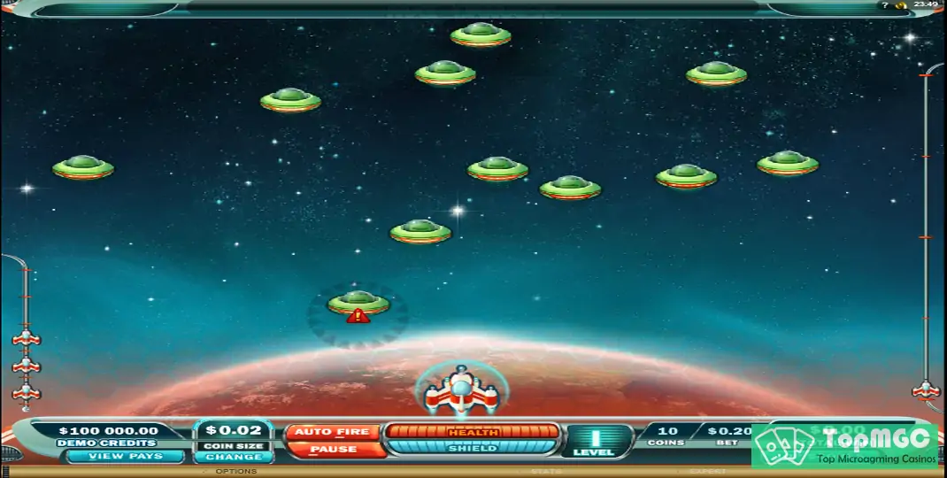 Max Damage and The Alien Attack Slot Demo