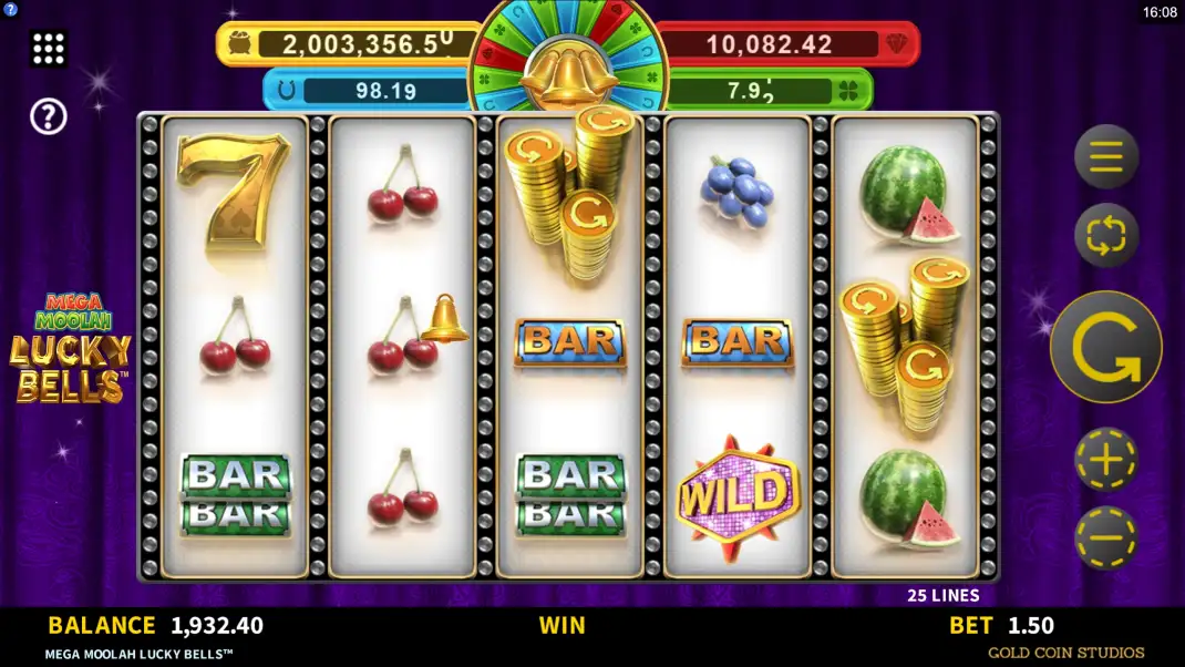 Mega Moolah Lucky Bells Slot Demo