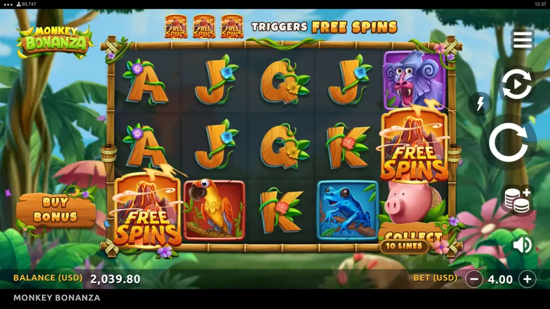 Monkey Bonanza Slot Demo