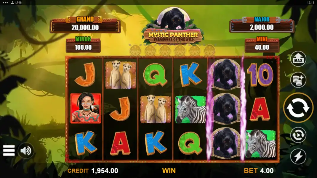 Mystic Panther: Treasures of the Wild Slot Demo