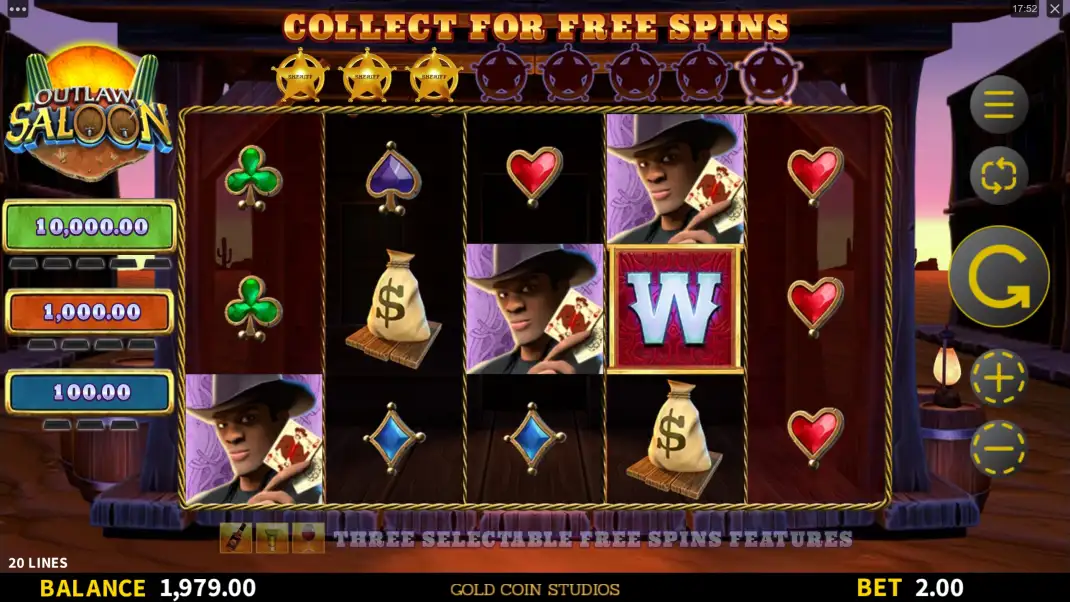 Outlaw Saloon Slot Demo