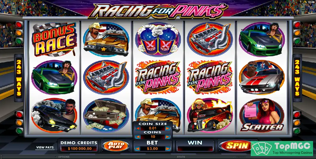 Racing for Pinks Slot Demo