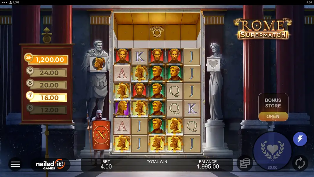 Rome Supermatch Slot Demo