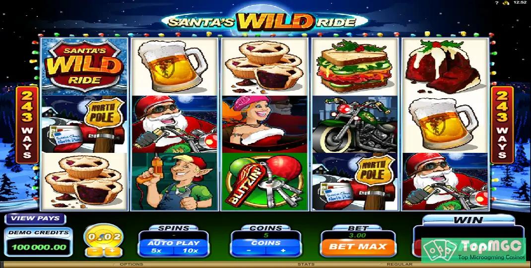 Santas Wild Ride Slot Demo