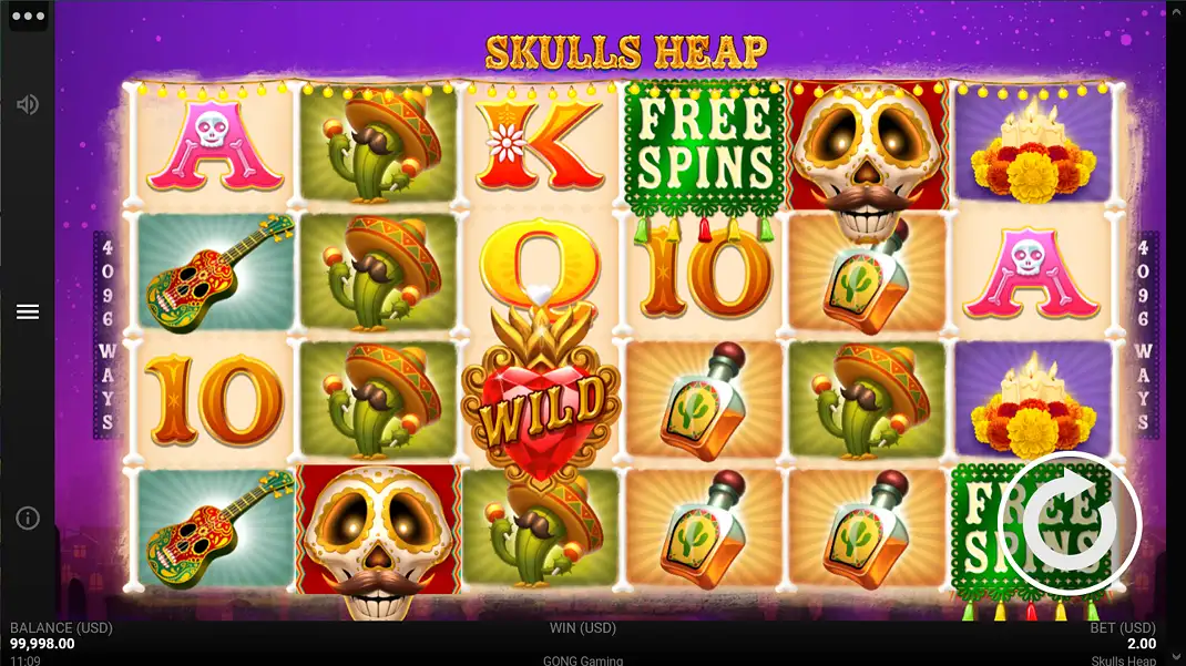 Skulls Heap Slot Demo