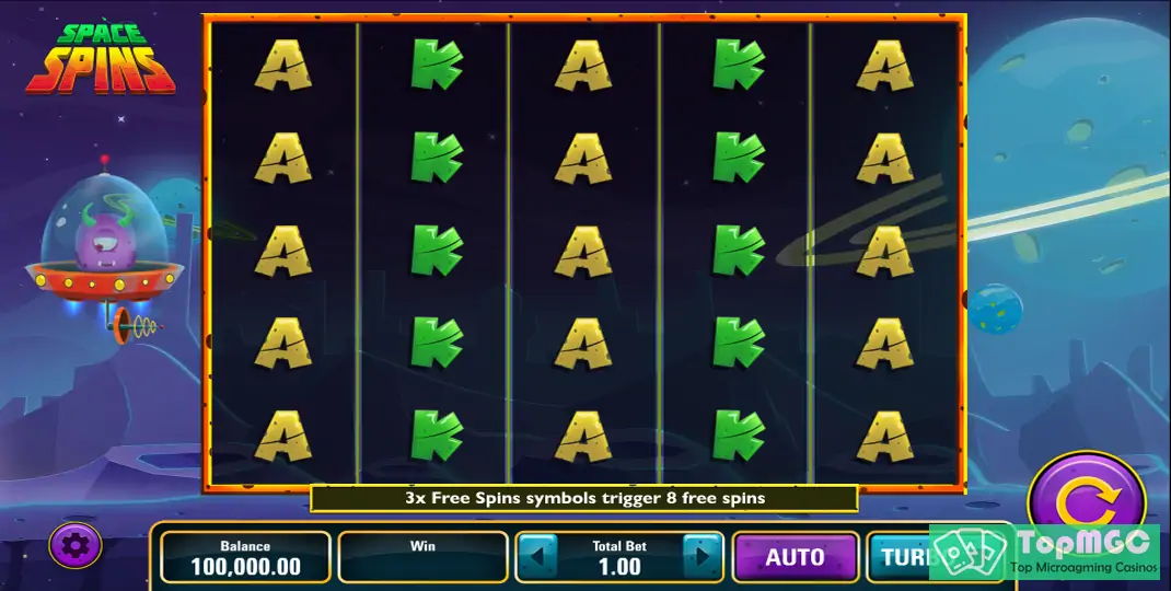 Space Spins Slot Demo