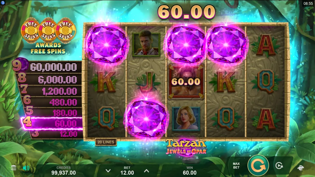 Tarzan and the Jewels of Opar Slot Demo