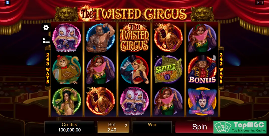 The Twisted Circus Slot Demo
