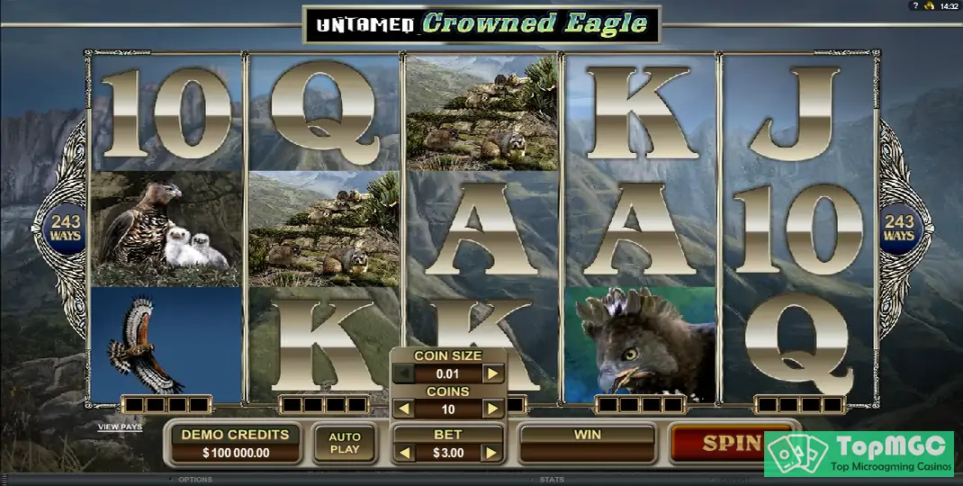 Untamed: Crowned Eagle Slot Demo