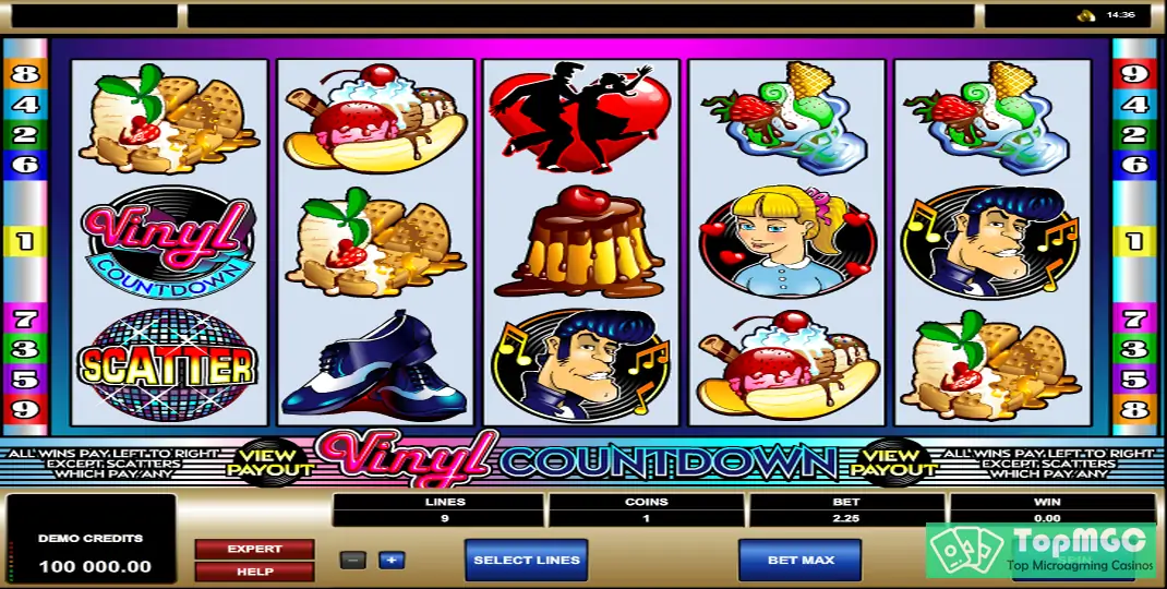 Vinyl Countdown Slot Demo