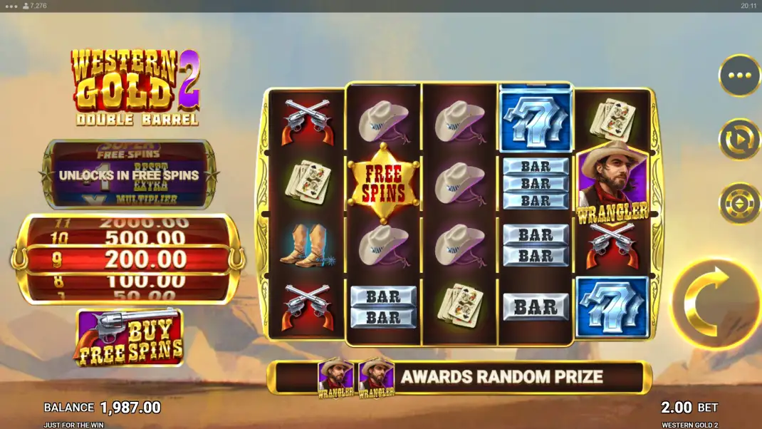 Western Gold 2: Double Barrel Slot Demo