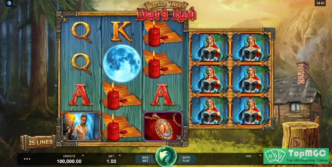 Wicked Tales: Dark Red Slot Demo