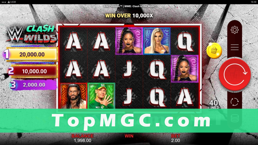 WWE Clash of the Wilds Slot Demo