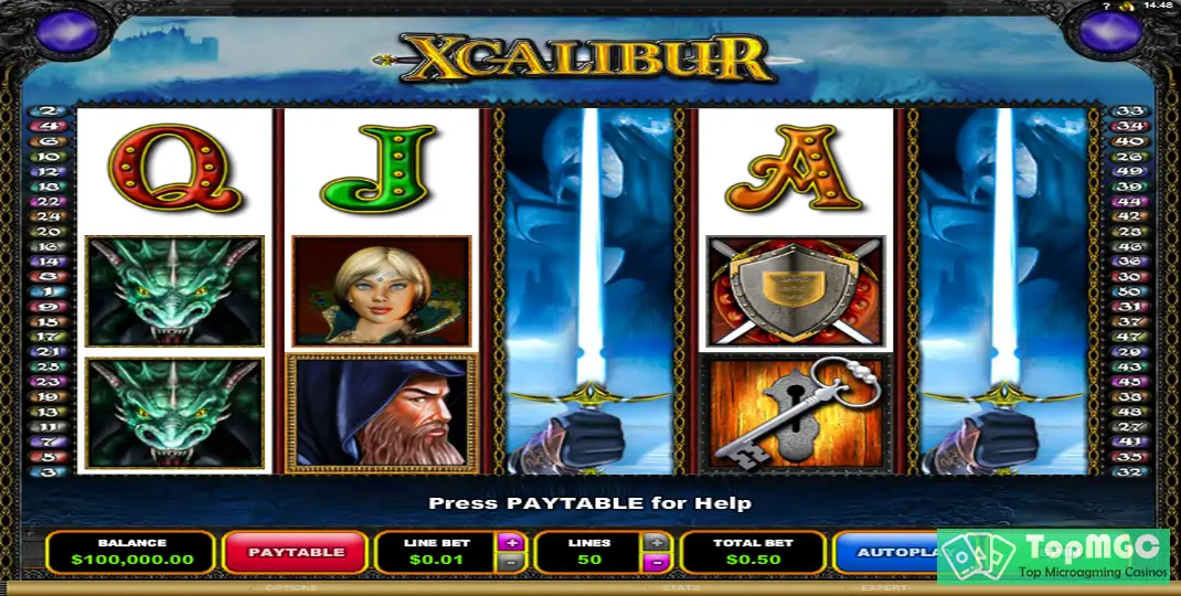 Xcalibur Slot Demo
