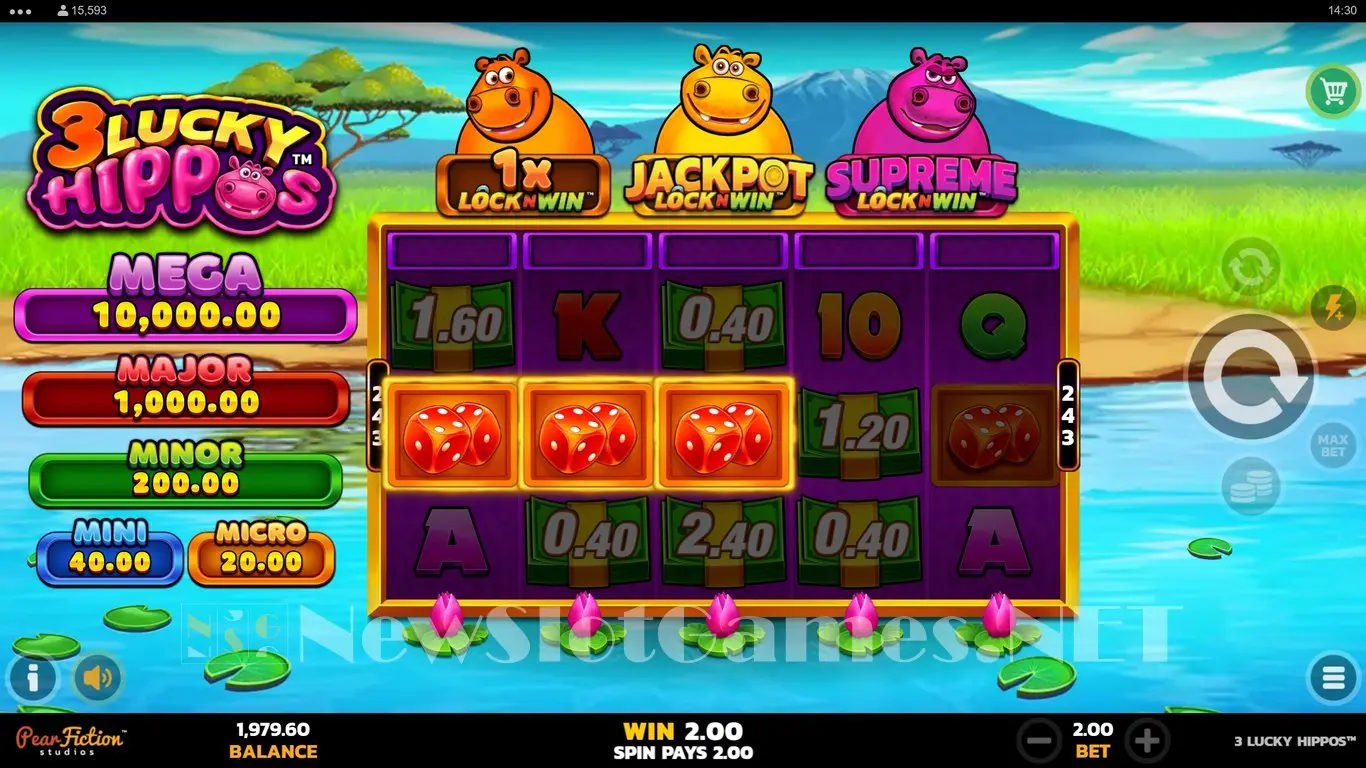 3 Lucky Hippos 2 slot
