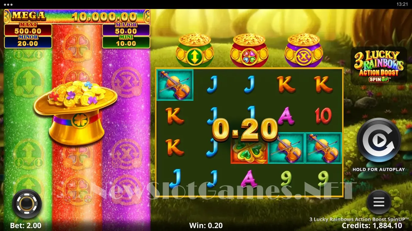 3 Lucky Rainbows Action Boost SpinUP slot