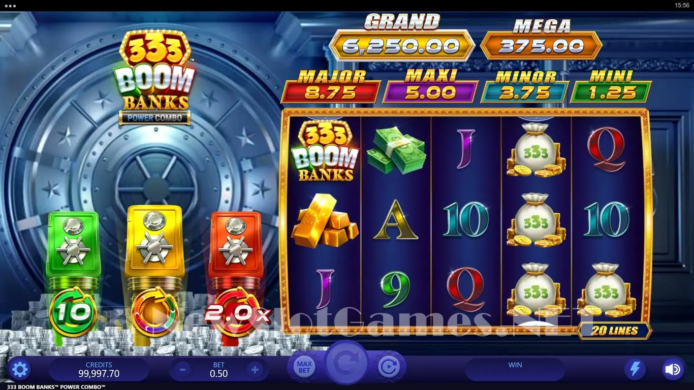 333 Boom Banks 2 Power Combo slot